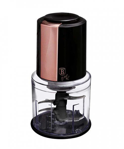 Berlinger Haus Mini Electric Chopper – Elegant Black Rose