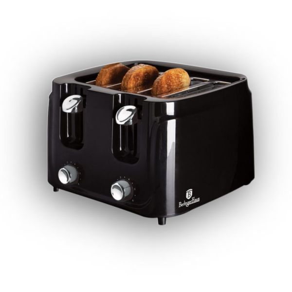 Berlinger Haus 4-Slice Toaster – Elegant Black Silver