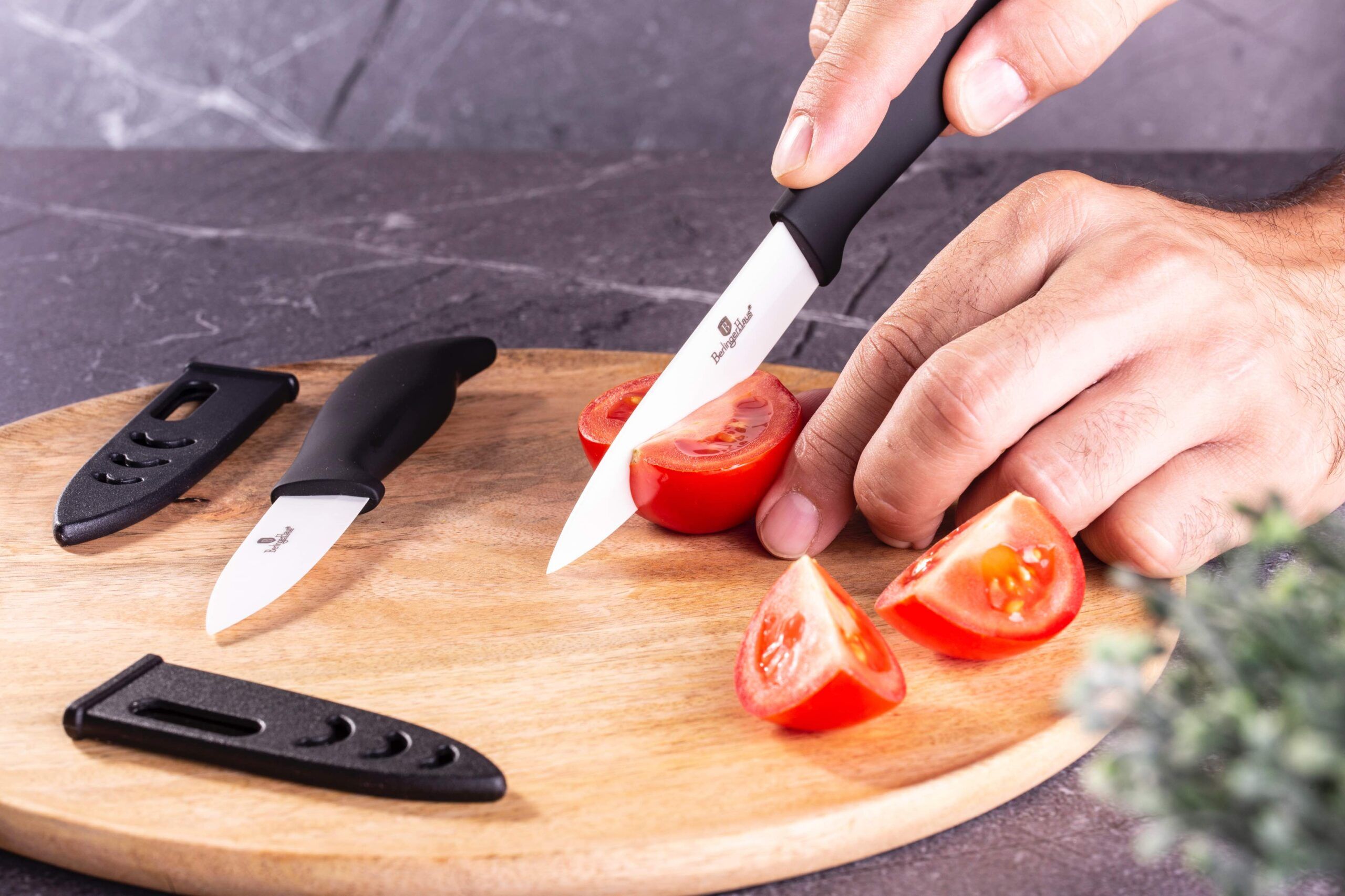 Berlinger Haus Ceramic Knife Set 2pcs w/ Covers – Black