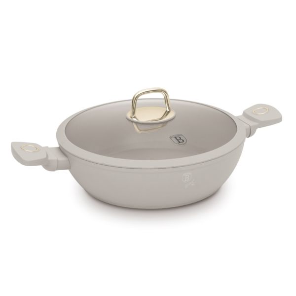 Berlinger Haus Sahara Double-Handle Pan with Lid | Non-Stick & Durable