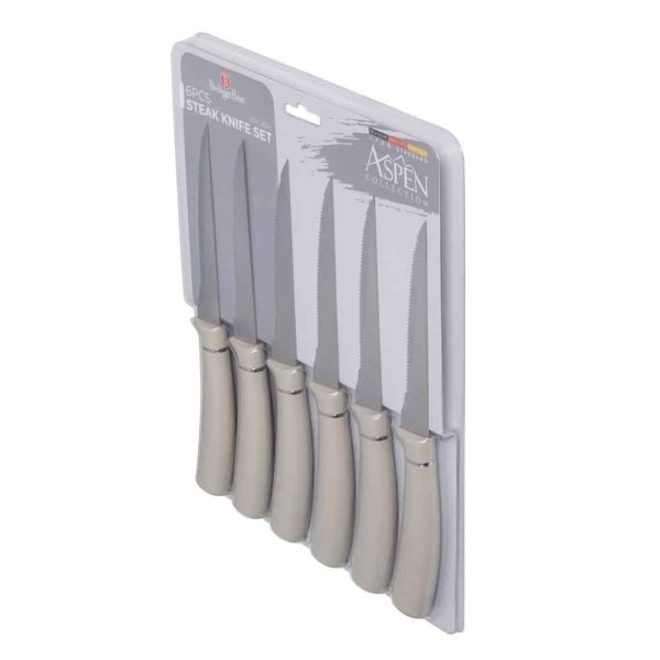 Berlinger Haus 6-Piece Steak Knife Set – Aspen