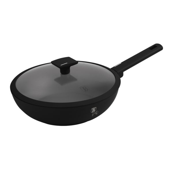 Berlinger Haus Deep Pan 28 cm with Lid - Matte Black