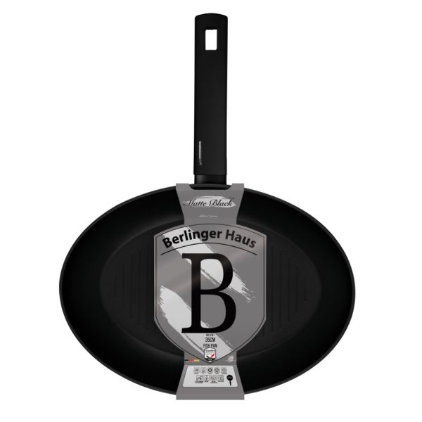 Berlinger Haus Fish Pan 35×25 cm - Matte Black