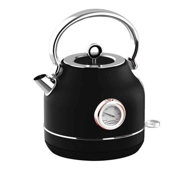 Berlinger Haus 1.7L Steel Electric Kettle – Black-Rose
