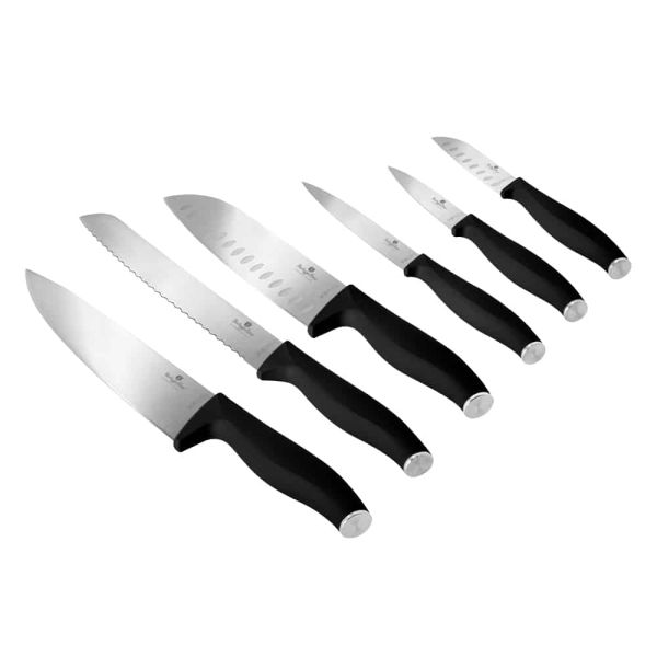 Berlinger Haus 6-Piece Stainless Steel Knife Set – Matte Black