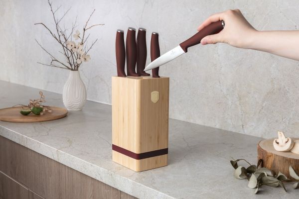 Berlinger Haus Leonardo Knife Set – 6-Piece with Stand