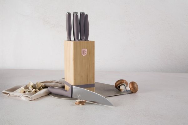 Berlinger Haus 6-Piece Knife Set with Stand – Durable & Stylish