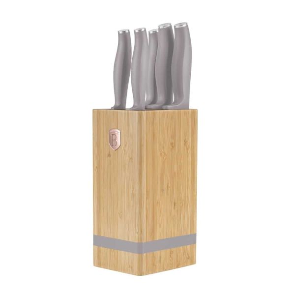 Berlinger Haus 6-Piece Knife Set with Stand – Stylish & Sharp