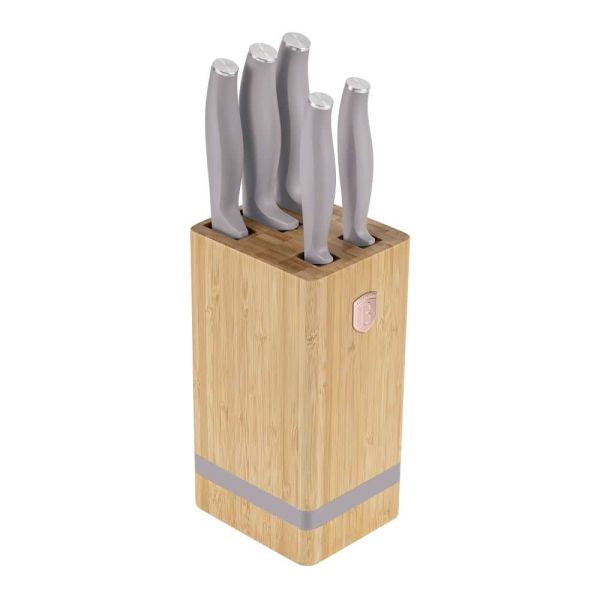 Berlinger Haus 6-Piece Knife Set with Stand – Durable & Stylish