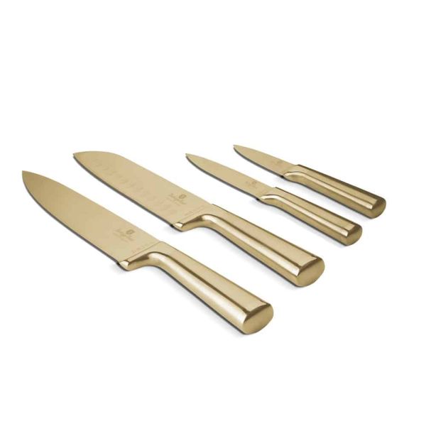 Berlinger Haus Knife Set 4pcs – Leonardo Gold Collection