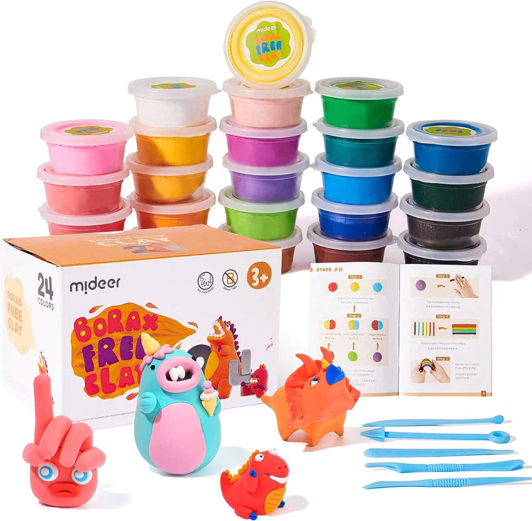 الصلصال الخالي من البورق من ميدير  – 24 لون