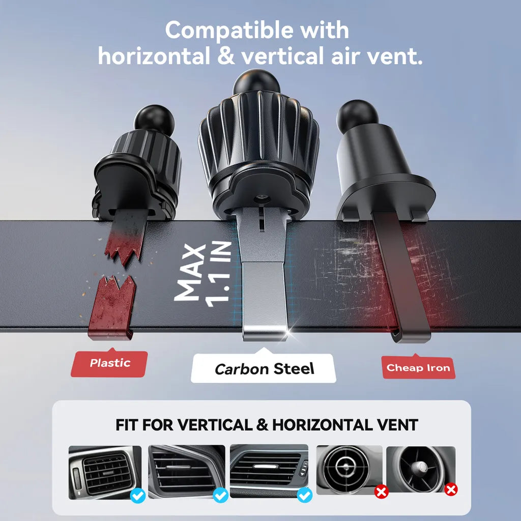 Joyroom JR-ZS506 Magnetic Wireless Car Charger / Phone Holder - Black