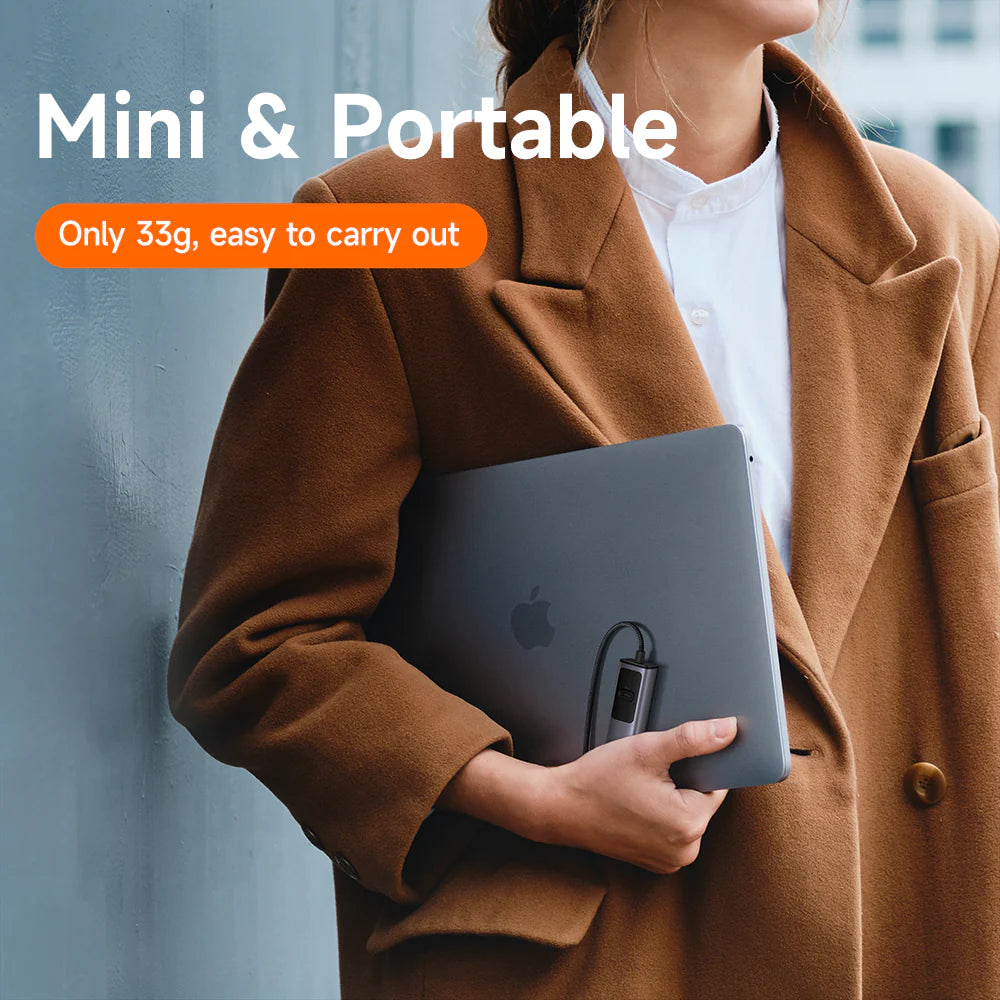 محطة إرساء يو إس بي سي 2 في 1 من مكدودو مع 100 وات - أسود