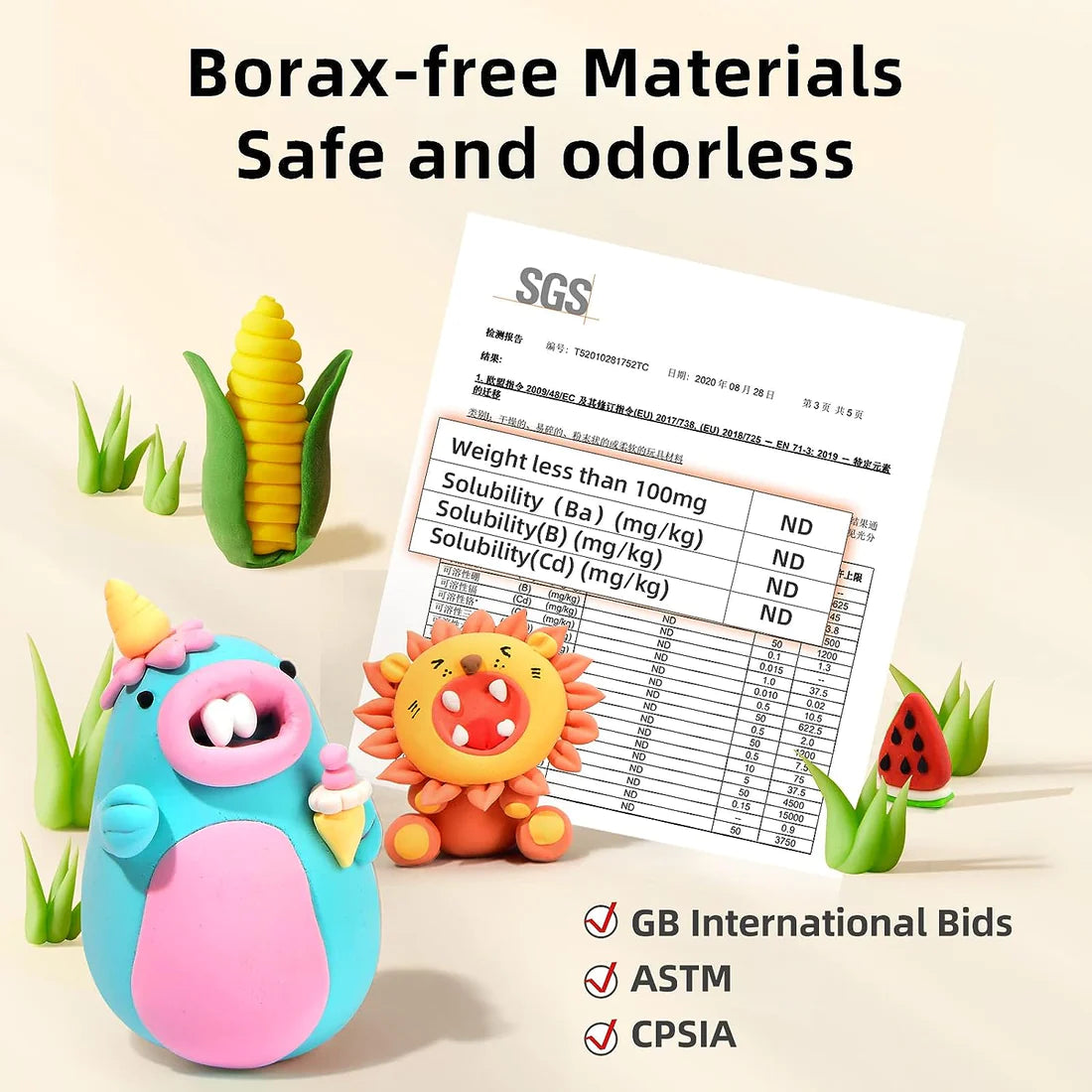 الصلصال الخالي من البورق من ميدير – 36 لون