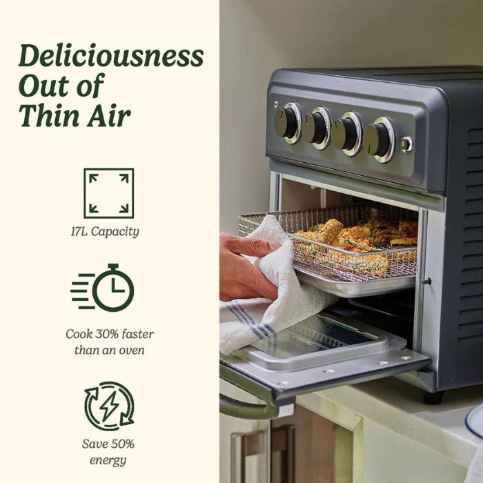 Cuisinart Air Fryer Mini Oven, 7 in 1: Air Fry, Roast, Bake, Grill 17L | TOA60U