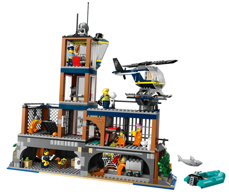 LEGO سيتي – جزيرة السجن مع 7 شخصيات – مغامرة الشرطة