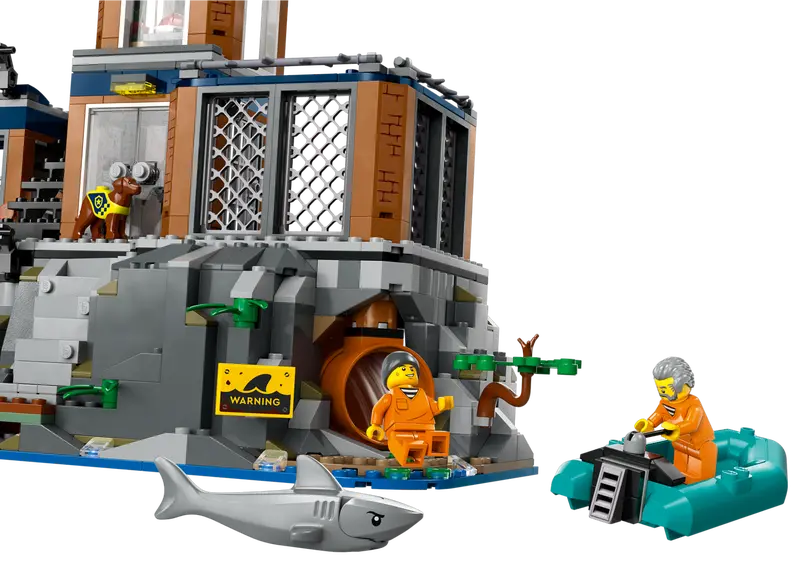 LEGO سيتي – جزيرة السجن مع 7 شخصيات – مغامرة الشرطة