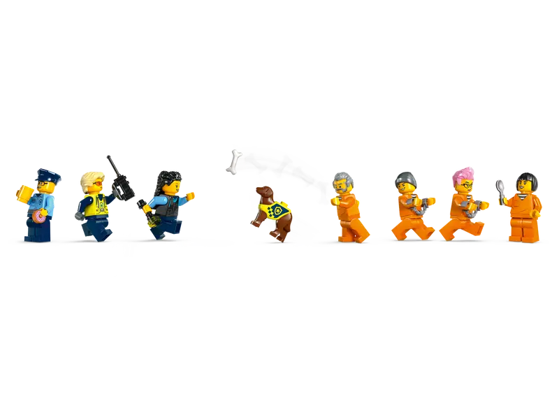 LEGO سيتي – جزيرة السجن مع 7 شخصيات – مغامرة الشرطة