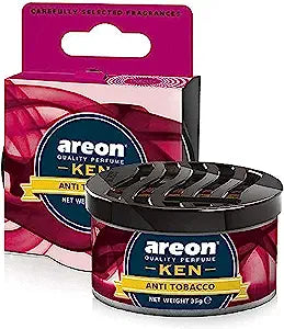 AREON Ken Car Air Freshener - Anti Tobacco Scent, Long-Lasting Fragrance