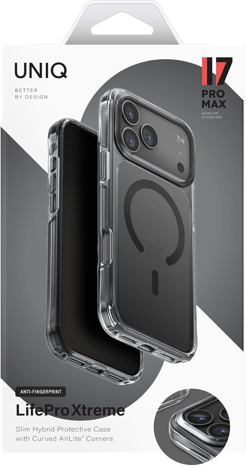 كفر UNIQ LifePro Xtreme لايفون 17 برو MagClick لون Frost Smoke