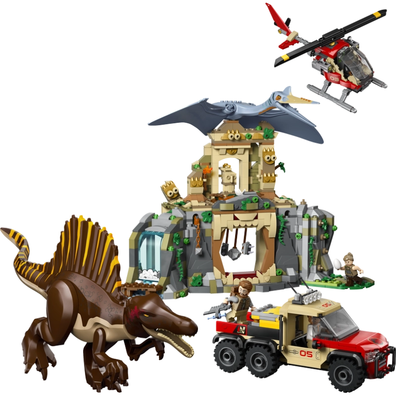 LEGO Jurassic World Spinosaurus & Quetzalcoatlus Air Mission – 984 Pieces | Set 76976