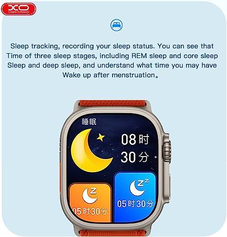 ساعة XO M8Ultra الرياضية الذكية للشحن اللاسلكي والإصدار الرياضي