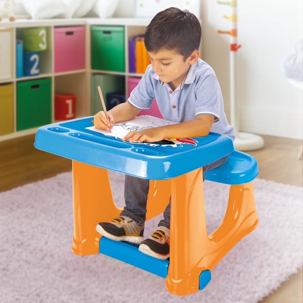 مكتب Hot Wheels للأطفال من DOLU – طاولة كتابة قابلة للتعديل