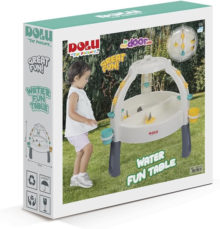 Dolu طاولة الرمل والماء للأطفال – Fun Fountain التعليمية