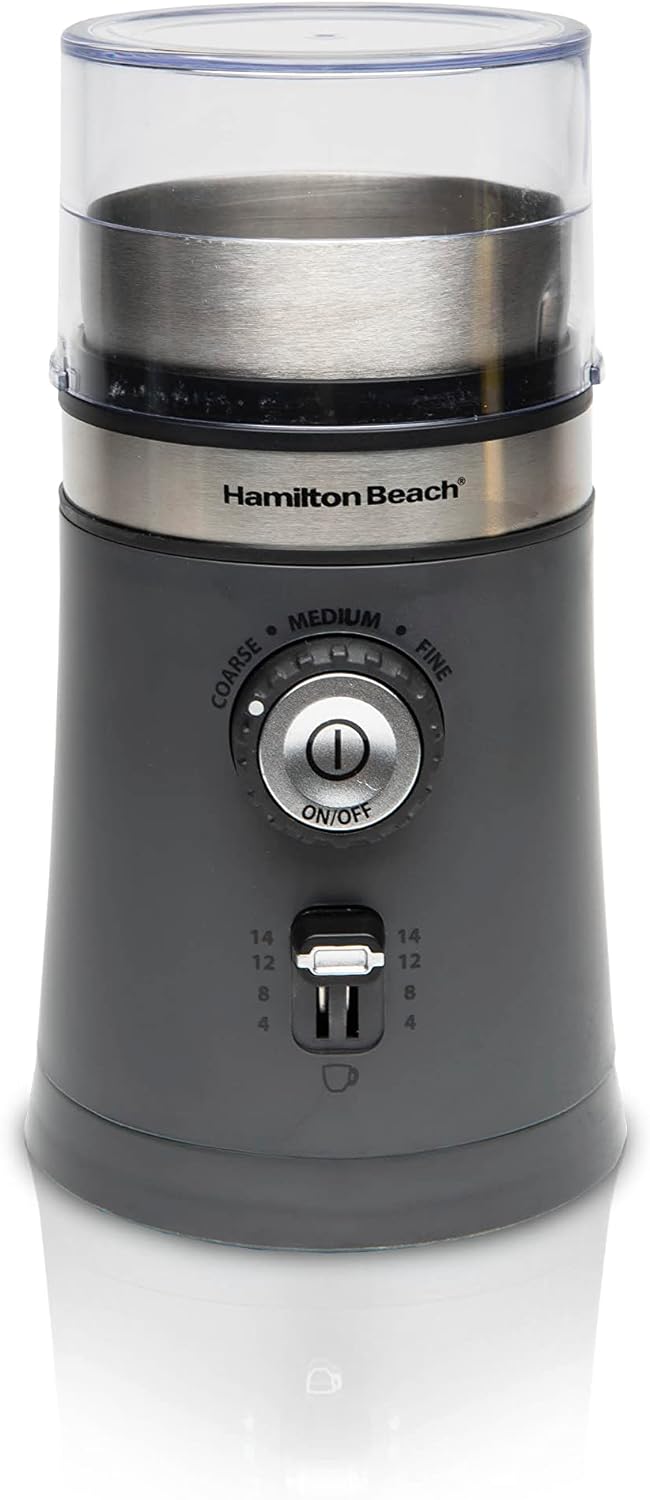 Hamilton Beach Custom Grind Coffee Grinder / Stainless Steel Blades - Black