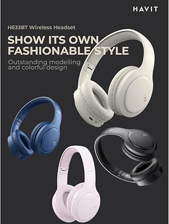 Havit H633BT Wireless Bluetooth Headphones – Over-Ear, Deep Bass