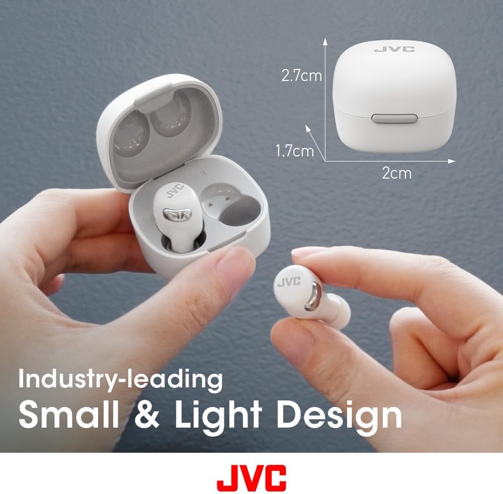 سماعات JVC اللاسلكية المدمجة مع إلغاء الضوضاء ووضع تأخير منخفض