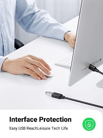 كابل تمديد يوجرين USB 3.0 ذكر إلى أنثى 1 متر (أسود)