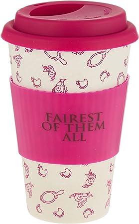 من فانكو Funko Disney: Colour Block: Bamboo Lidded Mug: Fairest Of Them All كوب بغطاء من الخيزران