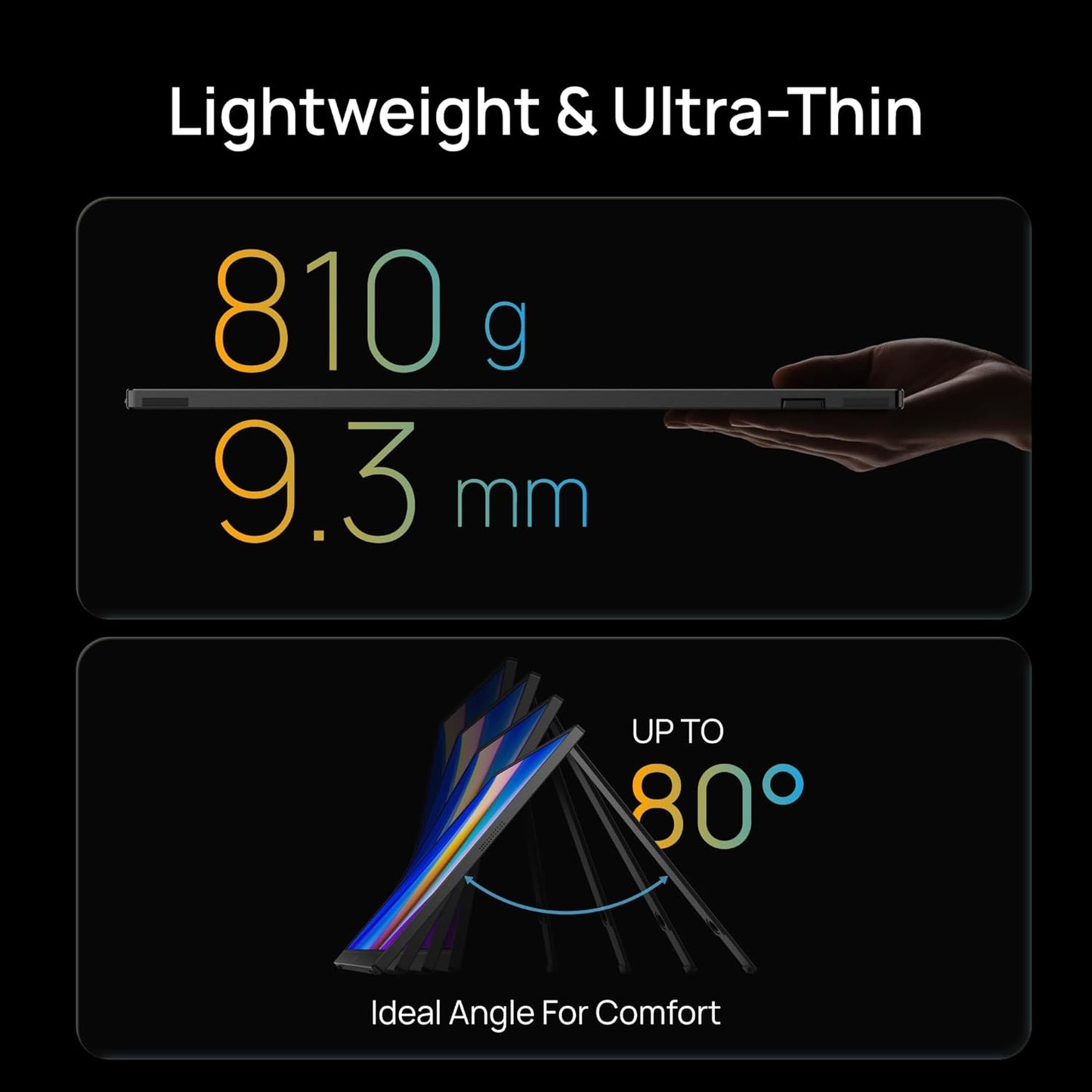 Arzopa Z1RC | 16" 2.5K Portable Monitor with 500nits 8bit Display