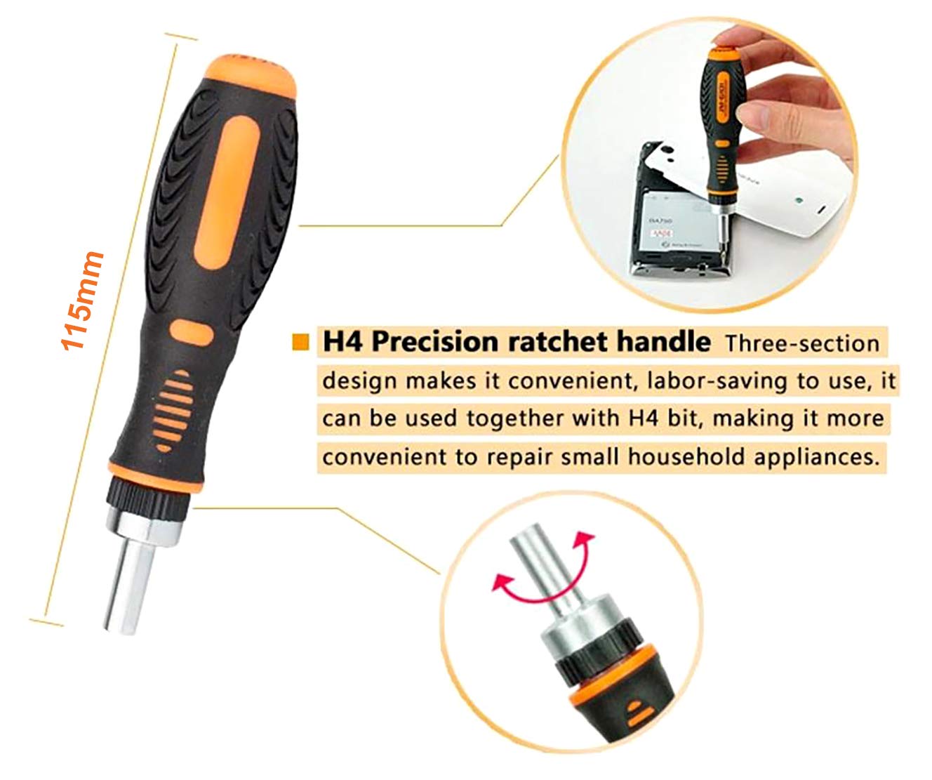 مجموعة مفكات براغي منزلية متعددة الاستخدامات من جاكيمي