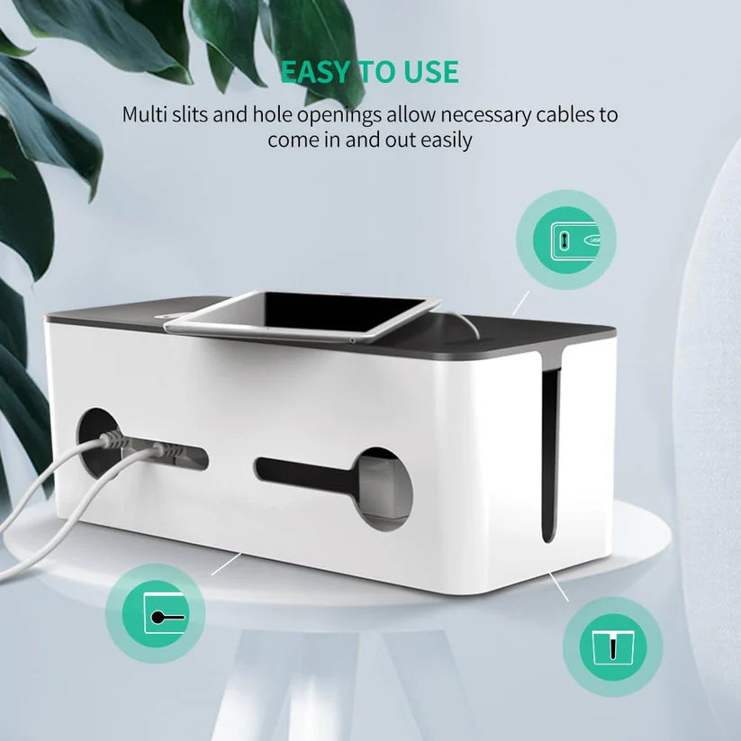 UGREEN Cable Management Box – Safe & Stylish Organizer