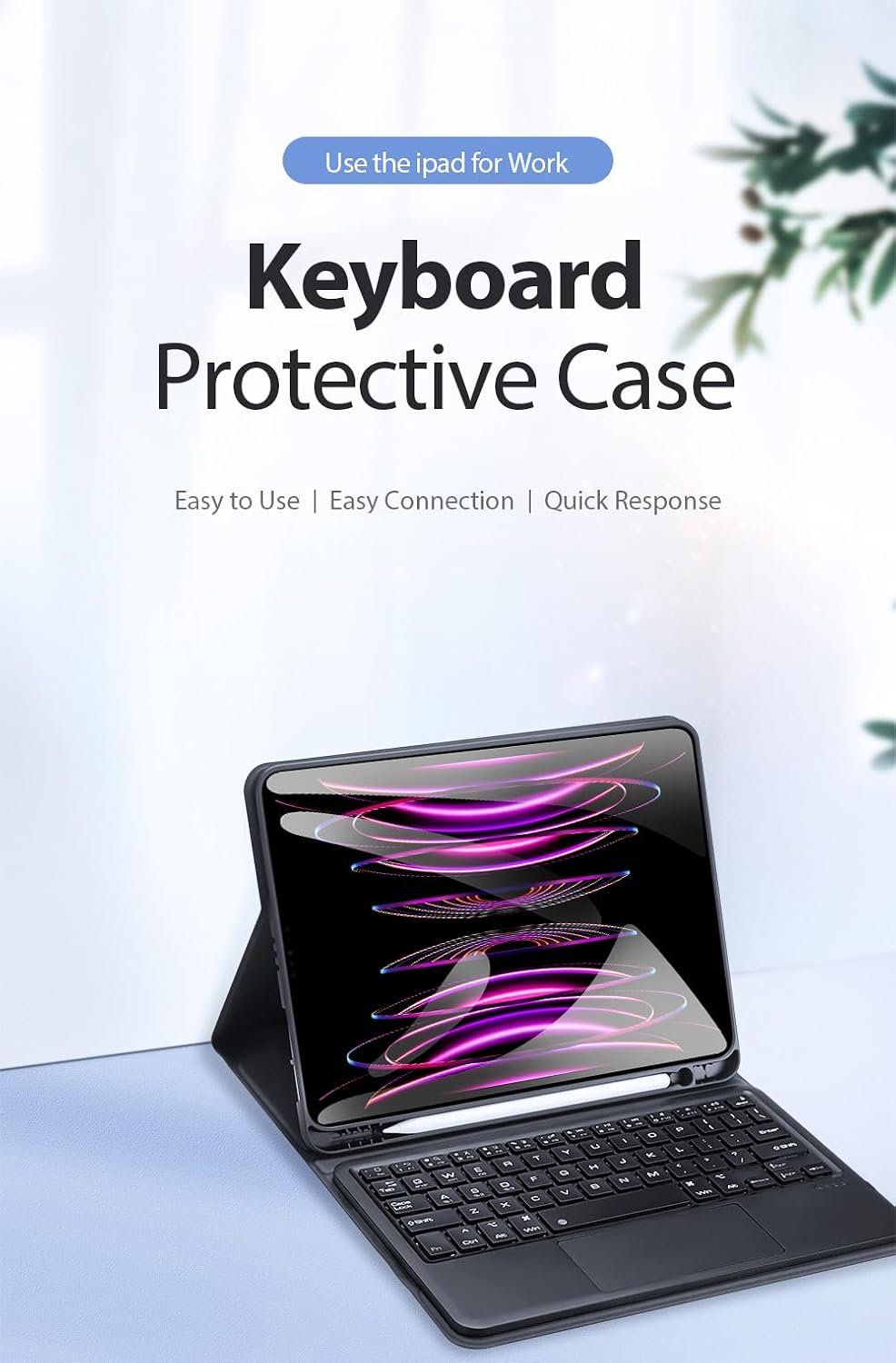 Dux Ducis TK Series Keyboard iPad Air 4/5/Pro 11 (2018/2020/2021/2022) Black