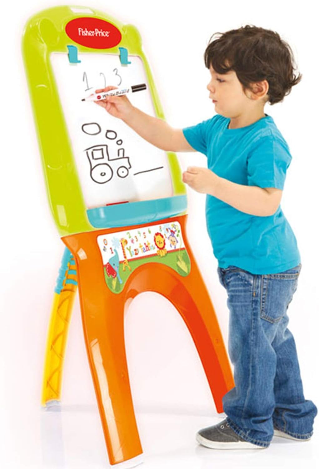 Fisher-Price حامل الرسم المزدوج للأطفال – Easel by DOLU