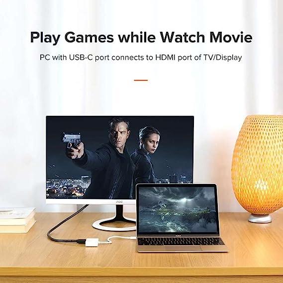 يوجرين محول USB Type-C إلى HDMI + VGA (أبيض)