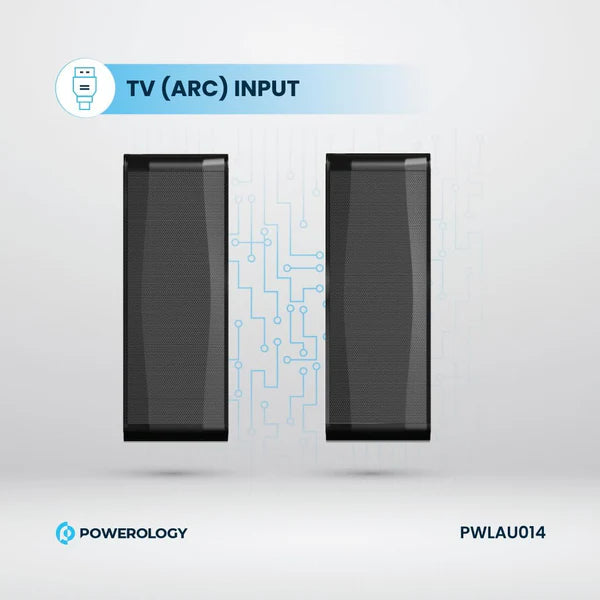 Powerology 5.1CH Soundbar with Dolby & Wireless Subwoofer!