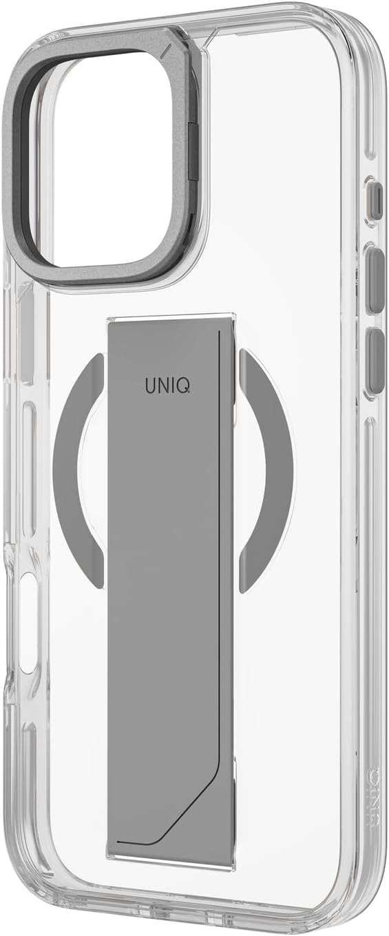 UNIQ Hybrid iPhone 16 Pro (2024) 6.3 Heldro Max MagClick with Camera Stand - Lucent