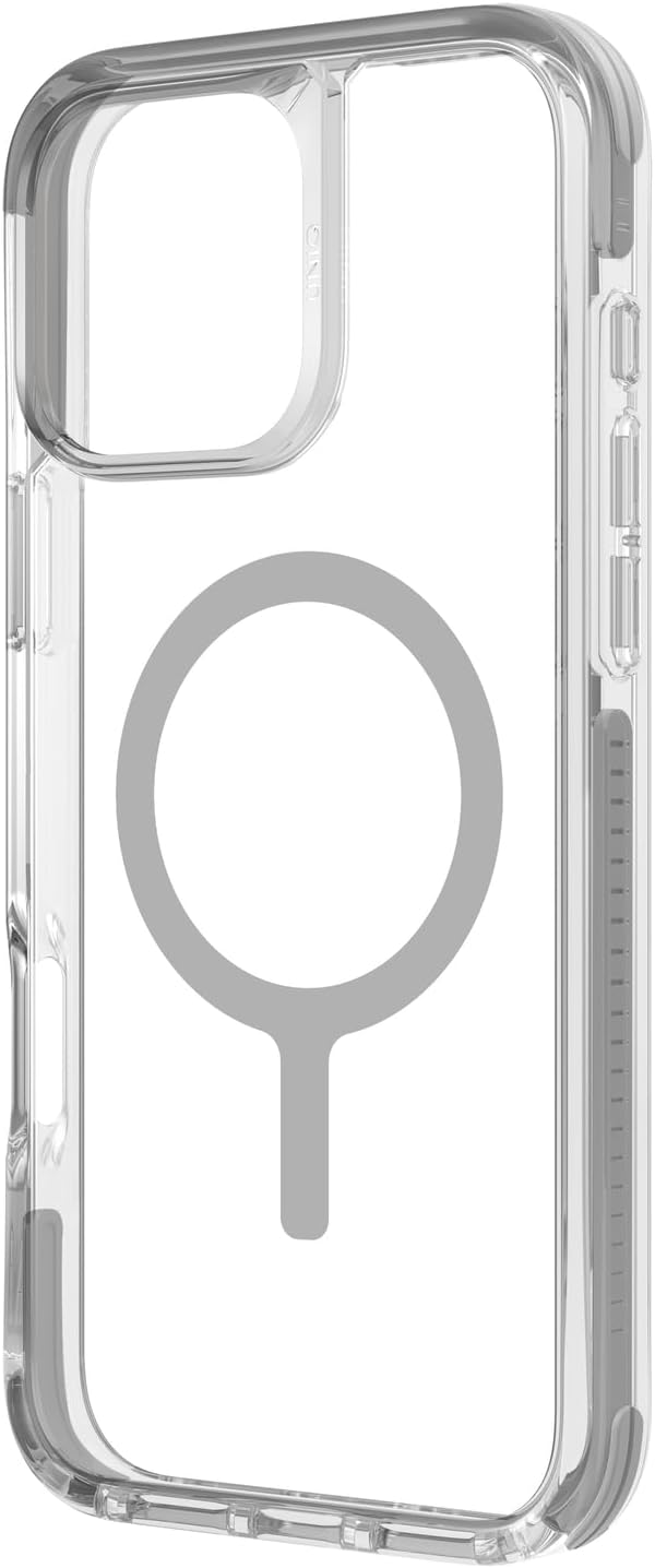 غطاء UNIQ HYBRID iPhone 16 Pro MagClick Combat – Stone Grey