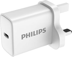 Philips DLP5312CW GAN PD30W USB-C Fast Charger UK Plug