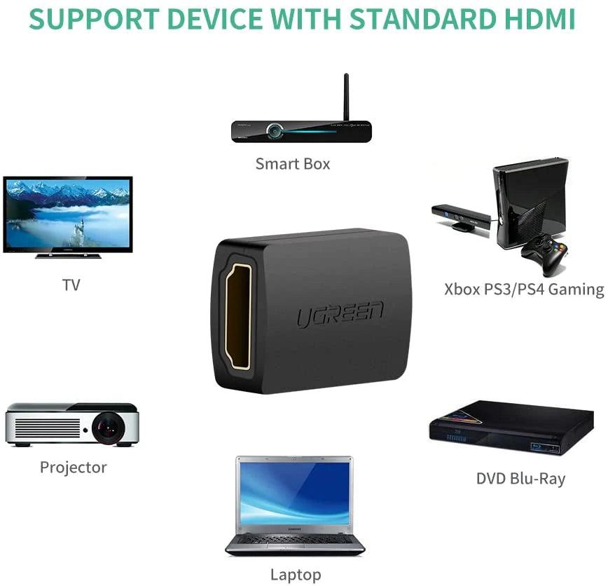 محول يوجرين فيميل الى فيميل HDMI - الاسود