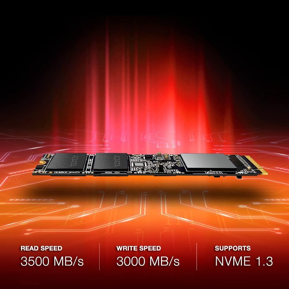 XPG SX8100 SSD بسعة 512 جيجابايت PCIe Gen3x4، فلاش NAND ثلاثي الأبعاد M.2 2280