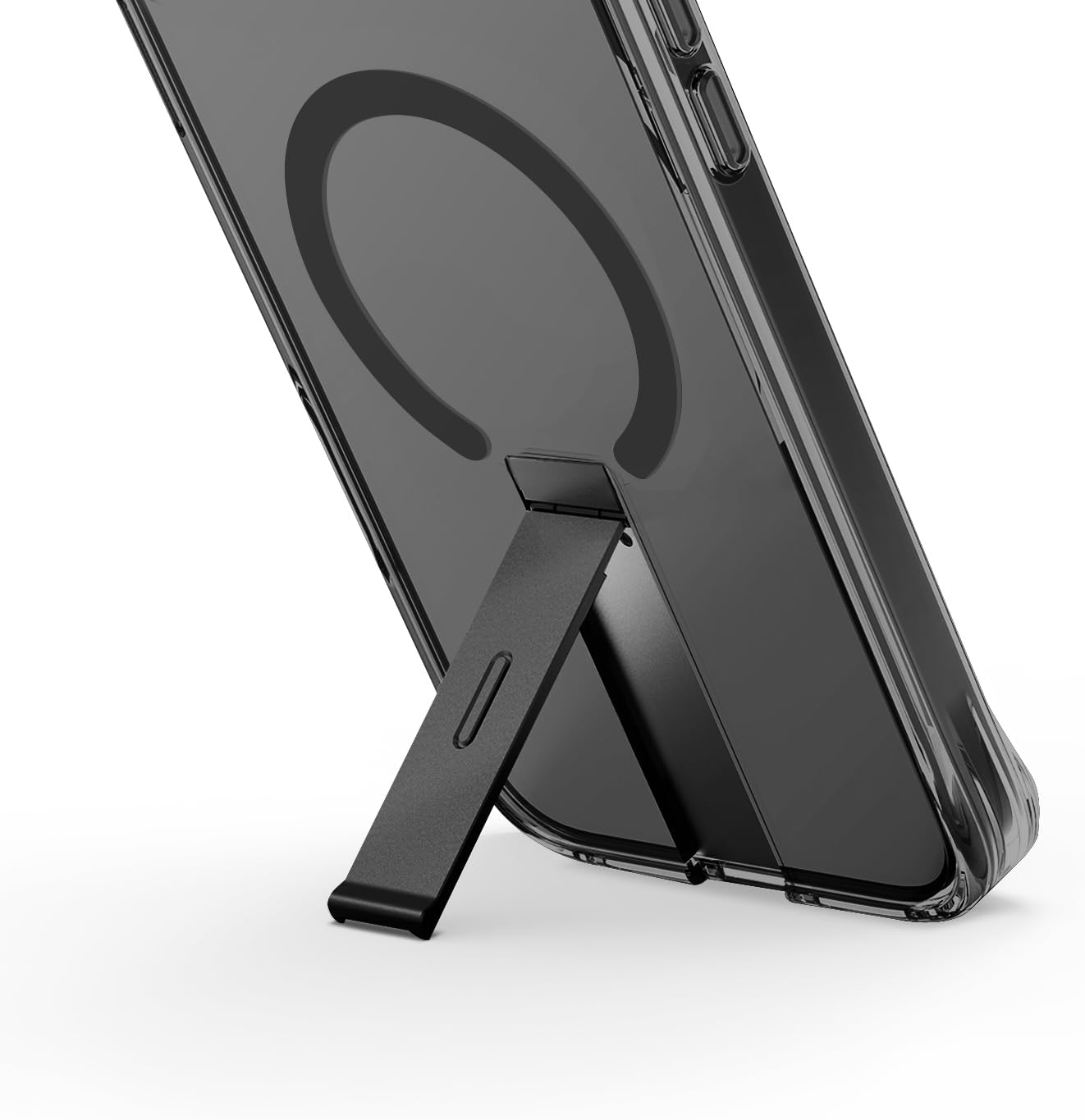 كفر UNIQ Hybrid لأيفون 16 برو مع MagClick – أسود كربون
