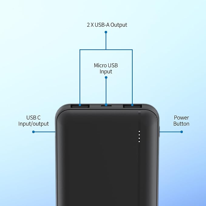 Philips DLP1812PB 10000mAh 20W Power Bank USB-A & USB-C