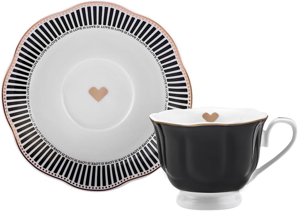 Karaca Piraye Coffee Cup Set of 6, 80ml