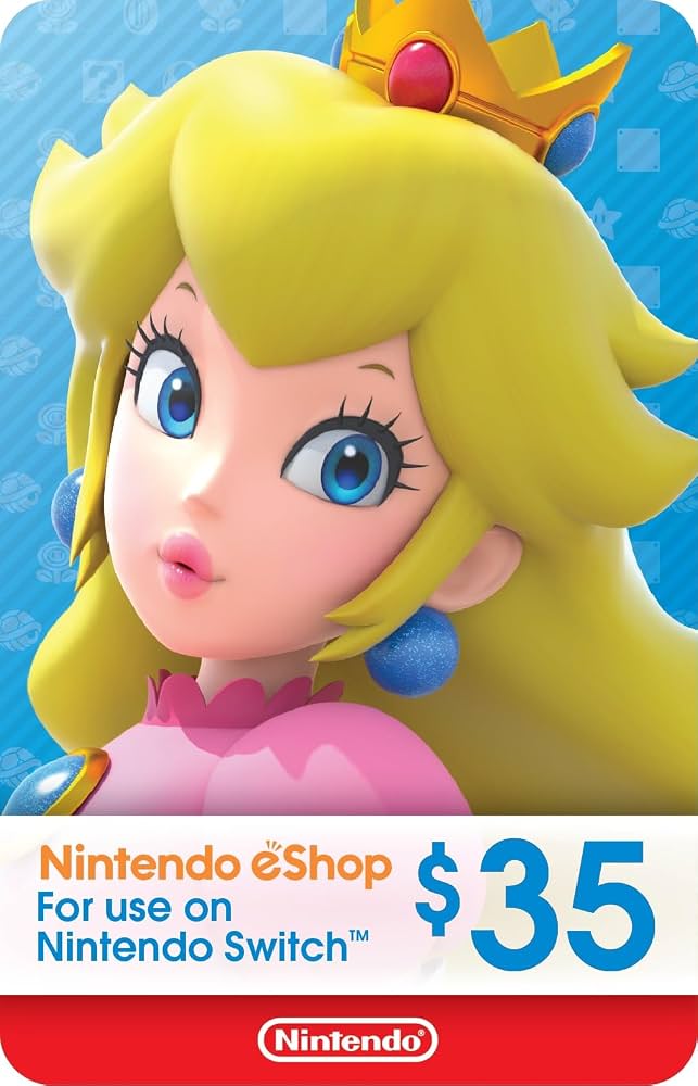 بطاقة هدايا نينتندو eShop بقيمة 35 دولارًا