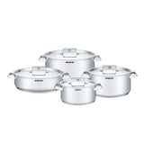 Arshia 8-Piece Stainless Steel Cookware Set – Durable, Rust-Resistant & Even Heat Distribution